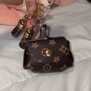 Luxury Brown and Gold Keychain